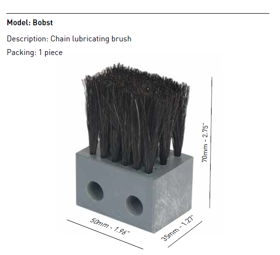Bobst Chain Lubricating Brush
