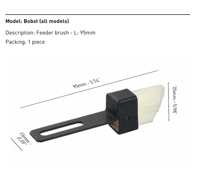 Feeder Brush Compatible with all Bobst Models