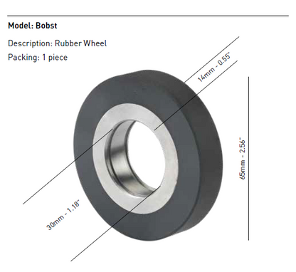 Rubber Wheels Compatible with Bobst