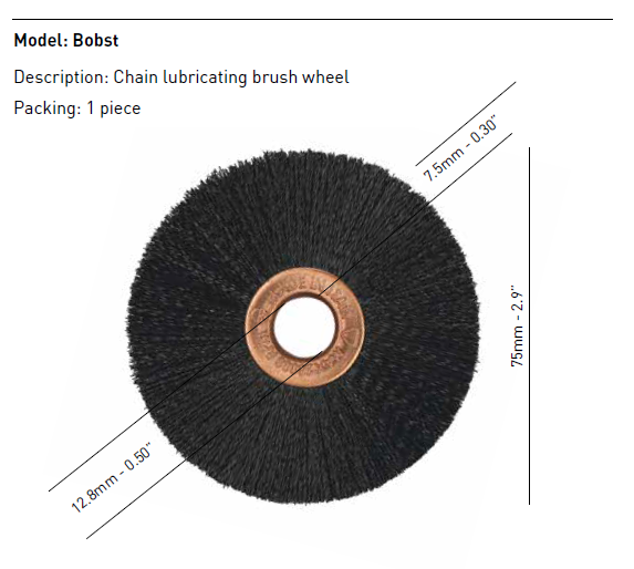 Bobst Chain Lubricating Brush Wheel