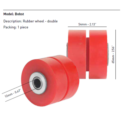 Rubber Wheels Compatible with Bobst